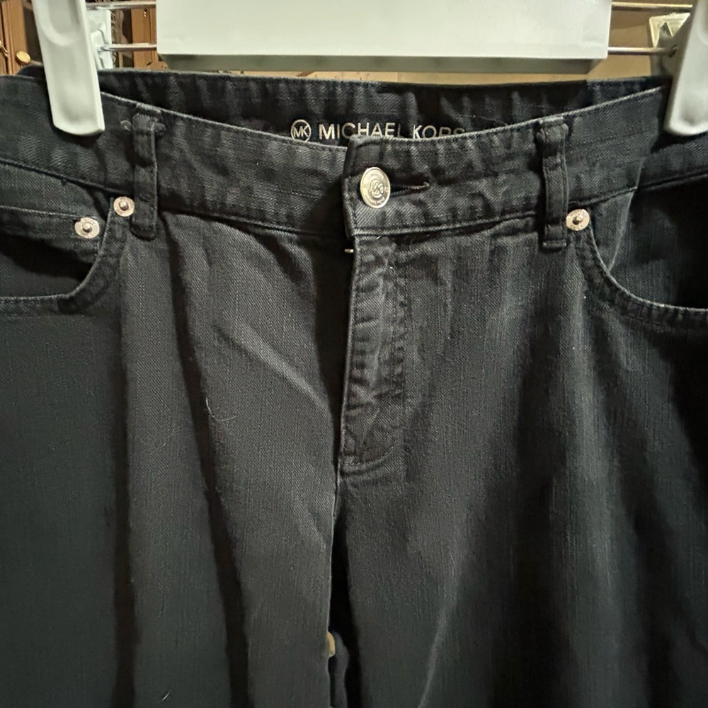 Michael Kors Women’s Distressed Black Jeans